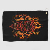 ファイアフクロウ ゴルフタオル (横)