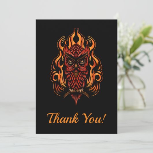 ファイアフクロウ サンキューカード (スタンド正面)