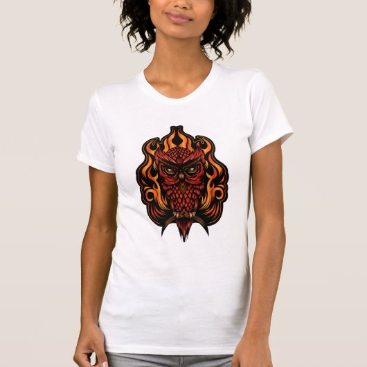 ファイアフクロウ Tシャツ (正面)