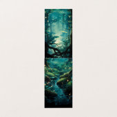 ファイアフライ川の森林折り畳みブックマーカー 名刺 (外部フラット)