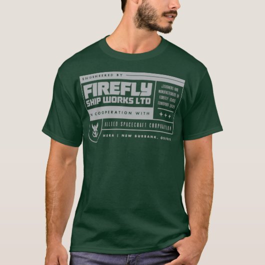 ファイアフライ・シップ・ワークス株式会社 Tシャツ (正面)