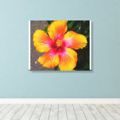 ファイアフラワーキャンバス キャンバスプリント (インサイチュ (ウッドフロア))