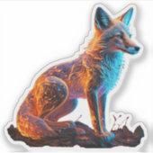ファイアフロストキツネ シール (正面)