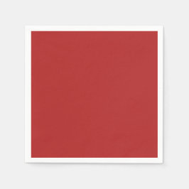 ファイアブリック赤無地の色トーン スタンダードカクテルナプキン