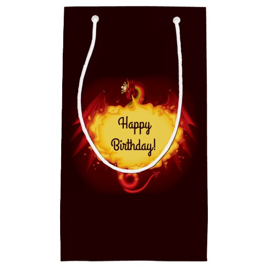 ファイアブリージングドラゴンスモール抱き枕 スモールペーパーバッグ (正面)