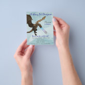 ファイアブリージングドラゴンワイバーン誕生日バジェット チラシ (手)