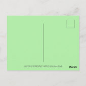 ファイアブリージングドラゴン照明誕生日キャンドル ポストカード (裏面)