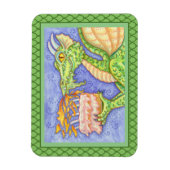 ファイアブリージングドラゴン照明誕生日キャンドル マグネット (縦)