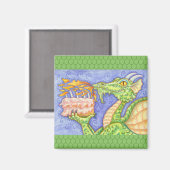 ファイアブリージングドラゴン照明誕生日キャンドル マグネット (正面/裏面)