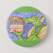 ファイアブリージングドラゴン照明誕生日キャンドル 缶バッジ (正面)