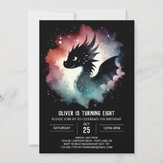 ファイアブリージングドラゴン誕生日デジタル 招待状