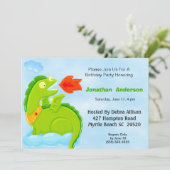 ファイアブリージングドラゴン誕生日招待状 招待状 (スタンド正面)