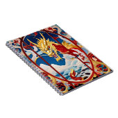 ファイアブリージングドラゴン金ゴールドと赤 ノートブック (右側)