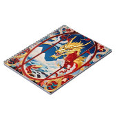 ファイアブリージングドラゴン金ゴールドと赤 ノートブック (左側)