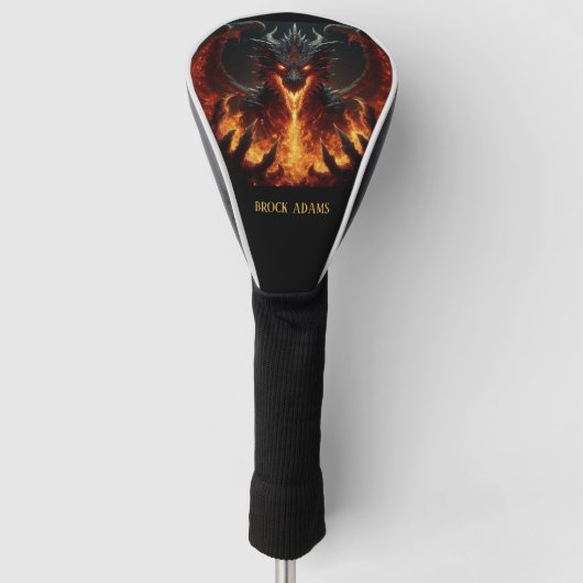 ファイアブリージングドラゴン ゴルフヘッドカバー (正面)