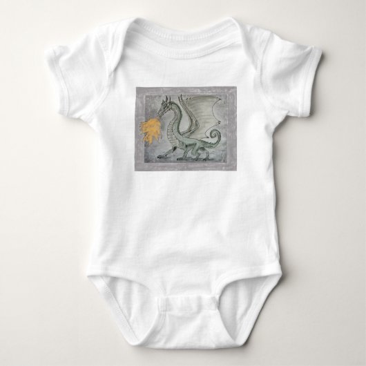 ファイアブリージングドラゴン ベビーボディスーツ (正面)