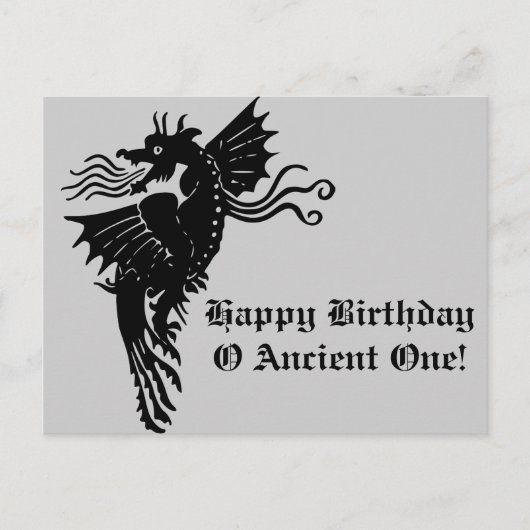 ファイアブリージングドラゴン ポストカード (正面)