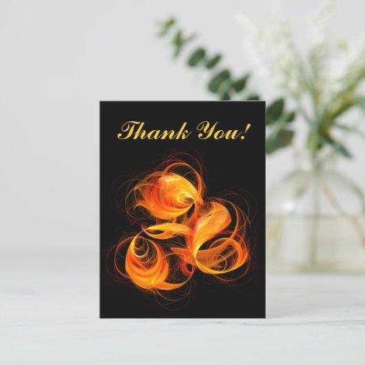 ファイアボールありがとうはがき ポストカード (スタンド正面)