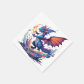 ファイアボールでドラゴン スタンダードカクテルナプキン (角)