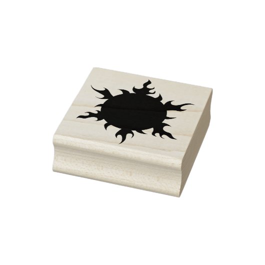 ファイアボールのサンシルエットアートスタンプ ラバースタンプ (スタンプ)