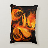 ファイアボール抽象芸術アートアクセントピロー アクセントクッション (裏面(縦))