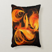 ファイアボール抽象芸術アートアクセントピロー アクセントクッション (正面(垂直))