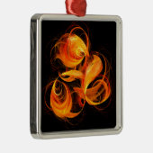 ファイアボール抽象芸術アートスクエア メタルオーナメント (右)