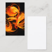 ファイアボール抽象芸術アート名刺 名刺 (正面/裏面)