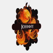 ファイアボール抽象芸術アート オーナメントカード (右)