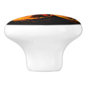 ファイアボール抽象芸術アート セラミックノブ (側面)