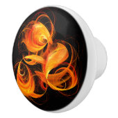 ファイアボール抽象芸術アート セラミックノブ (右)