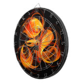 ファイアボール抽象芸術アート ダーツボード (正面右)