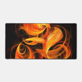 ファイアボール抽象芸術アート デスクマット (正面)