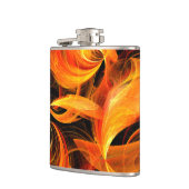 ファイアボール抽象芸術アート フラスク (左)