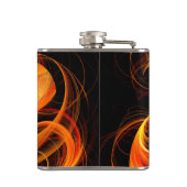 ファイアボール抽象芸術アート フラスク (裏面)