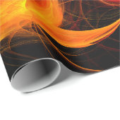 ファイアボール抽象芸術アート ラッピングペーパー (ロールコーナー)