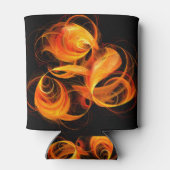 ファイアボール抽象芸術アート 缶クーラー (裏面)