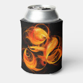 ファイアボール抽象芸術アート 缶クーラー (缶裏面)