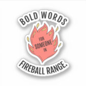 ファイアボールD&Dステッカー シール (正面)