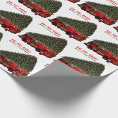 ファイアマンクリスマスホリデーギフト ラッピングペーパー (角)