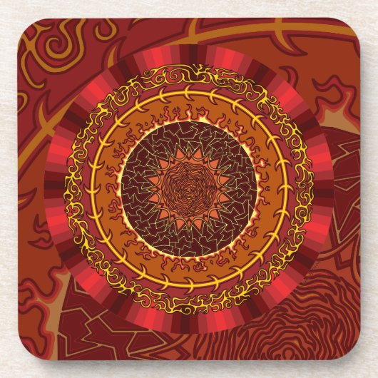 ファイアマンダラスクエアコースター コースター (正面)