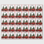 ファイアマンパーソナライズされたホリデーギフト ラッピングペーパー (フラット)