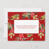 ファイアマンファミリーホリデー | クリスマスカスタム写真 シーズンカード (裏面)