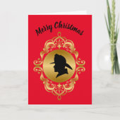 ファイアマンメダリオンプロファイルクリスマスカード カード (正面)