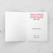 ファイアマンメダリオンプロファイルクリスマスカード カード (内部)