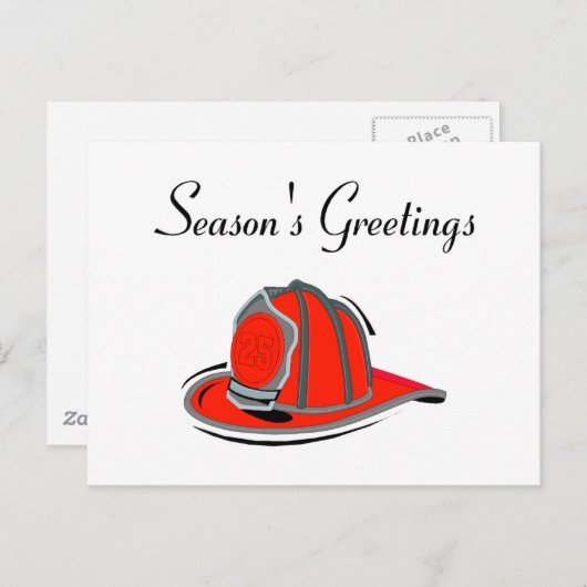 ファイアマン季節のごあいさつ シーズンポストカード (正面/裏面)