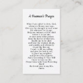 ファイアマン祈りの言葉ファイアファイアファイアーファイターシンレッドライン 名刺 (正面)