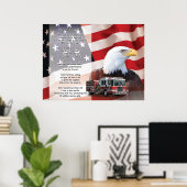 ファイアマン祈りの言葉 ポスター (ホームオフィス)