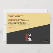 ファイアマン誕生日パーティーの招待 招待状 (裏面)