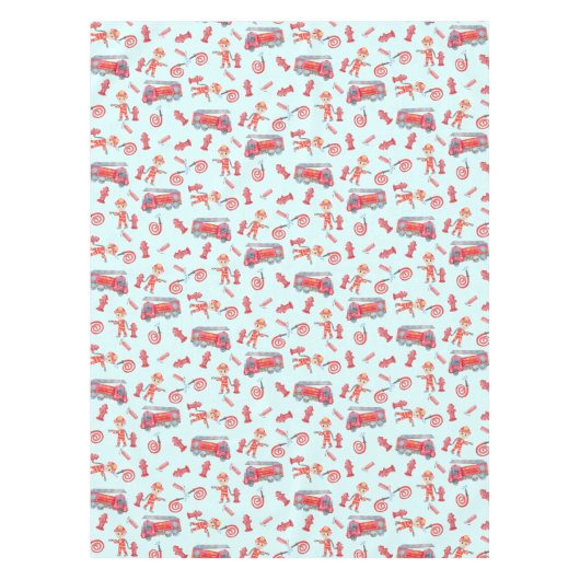 ファイアマン誕生日パーティー テーブルクロス (正面)